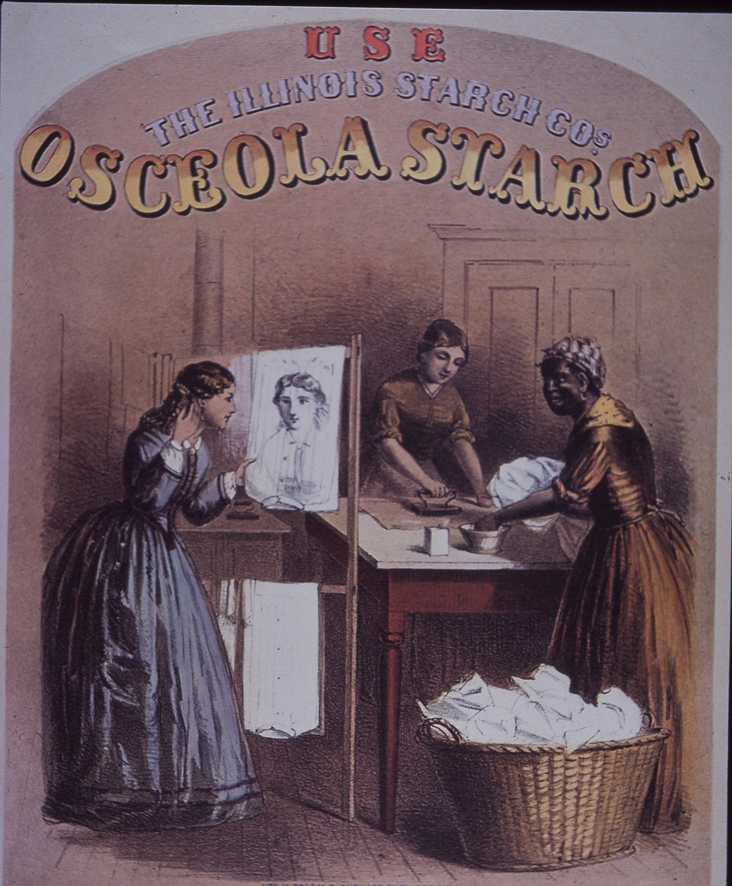 Reklama na Osceola Starch od American School