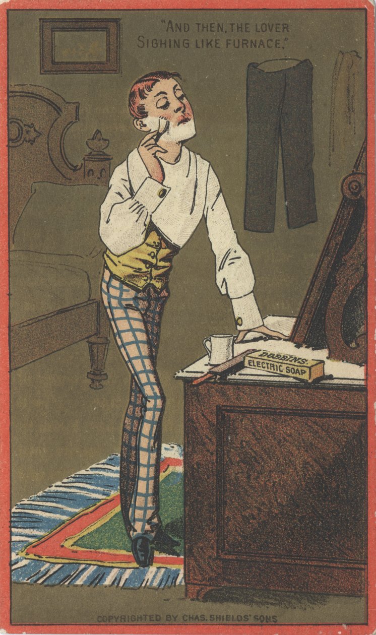Reklama na Dobbinsovo elektrické mýdlo, cca 1880 od American School