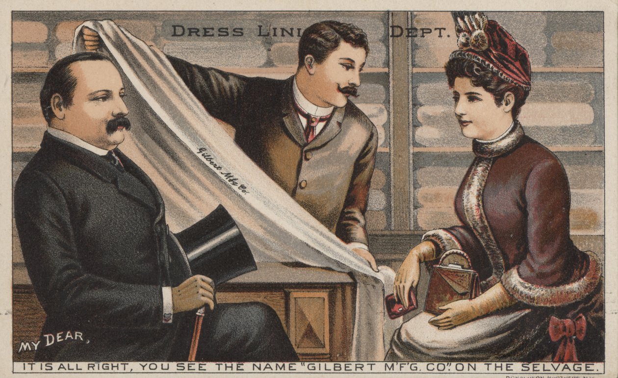 Reklama na plátno Gilbert Manufacturing Company (barevná litografie) od American School