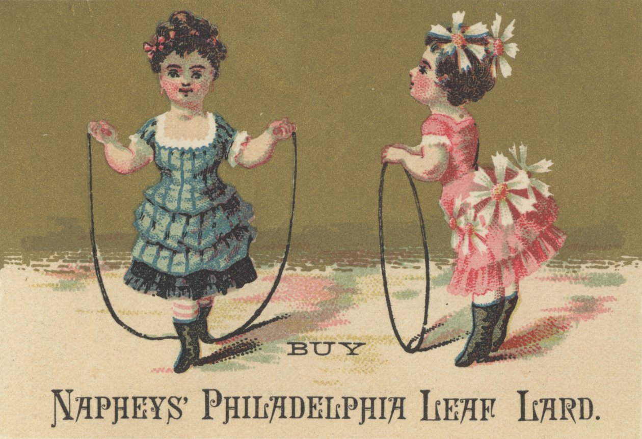 Reklama na Napheys Philadelphia Leaf Lard, cca 1880 od American School