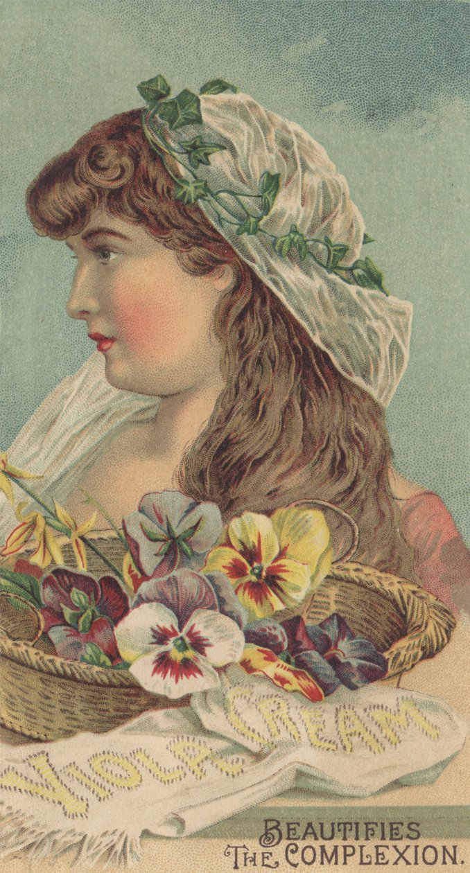 Reklama na krém Viola, cca 1890 od American School
