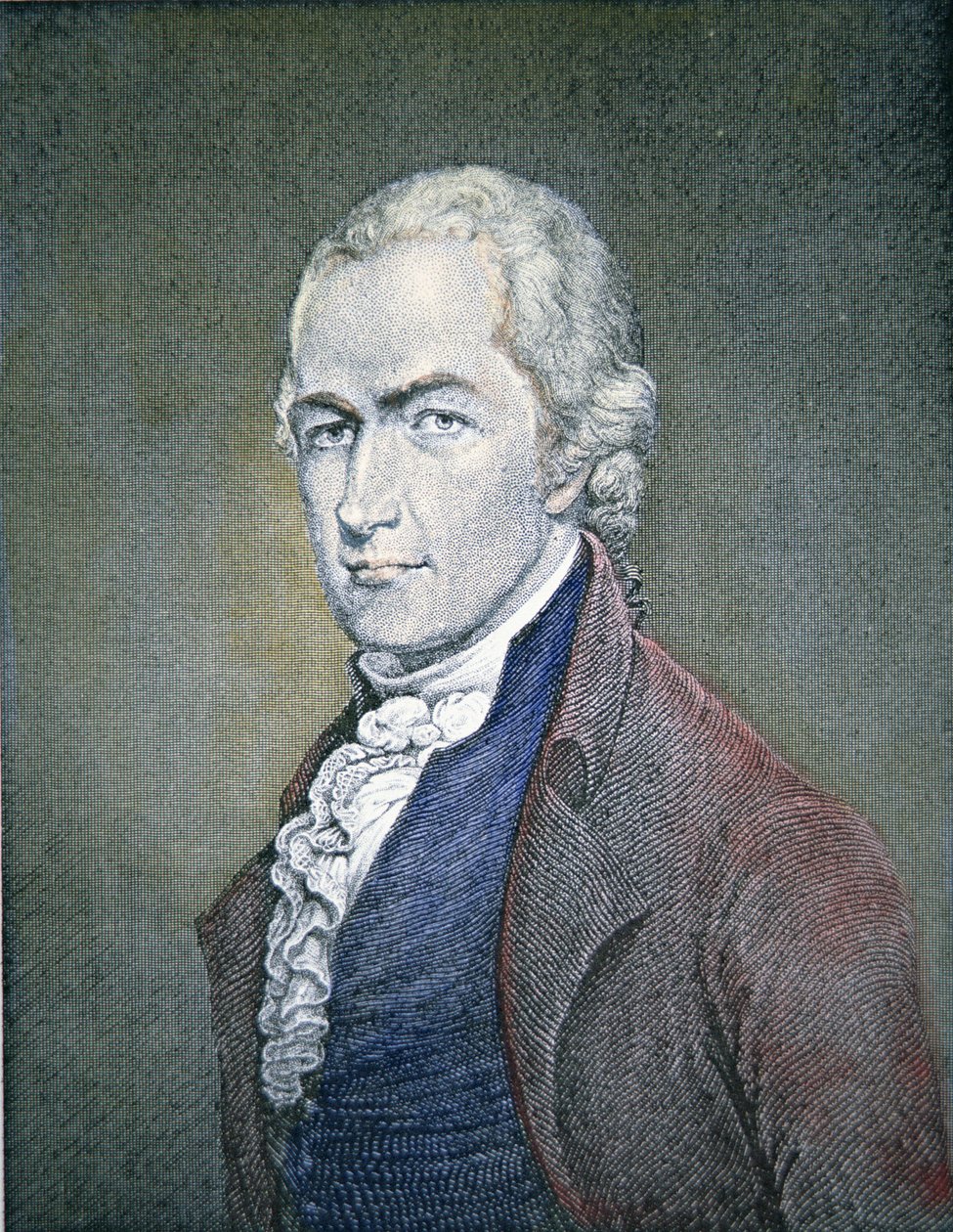 Alexander Hamilton (1755-1804) (kolorovaná rytina) od American School