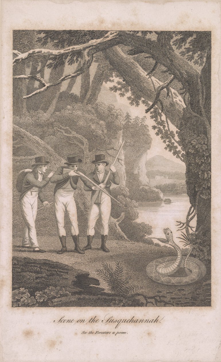 Alexander Wilson a společníci na Susquehanně, 1809 od American School