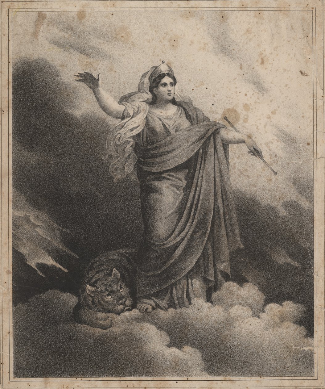 Alegorická figura (litho) od American School
