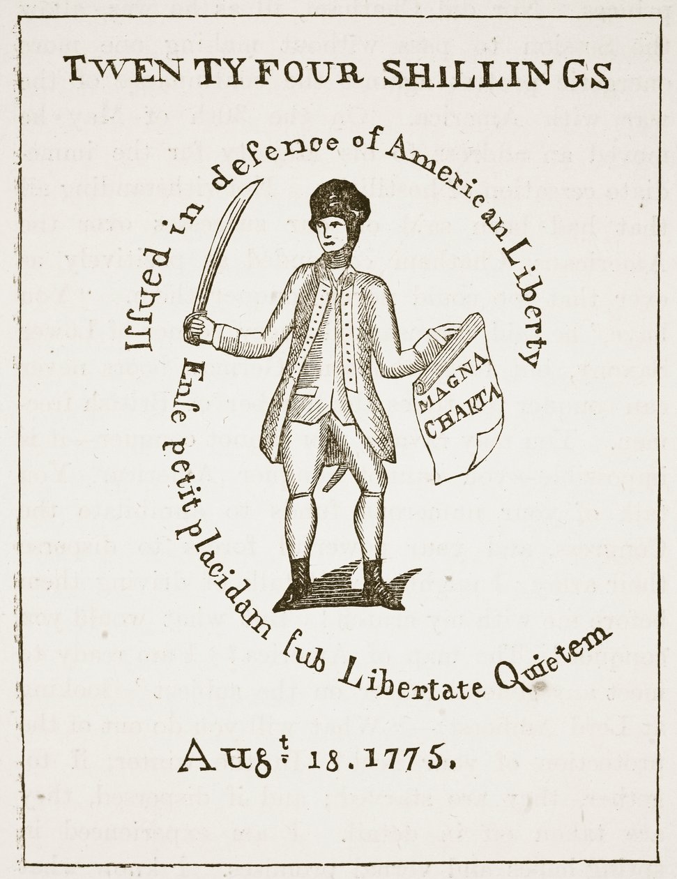 Americká směnka, 1775, ilustrace z Cassells Illustrated History of England (sépiová fotografie) od American School