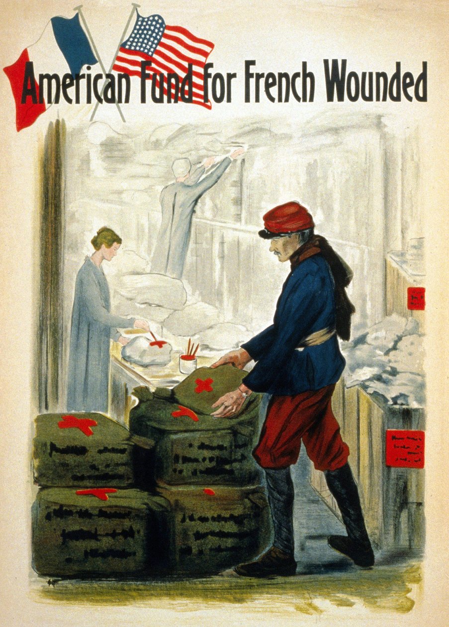 Americké fondy pro zraněné ve Francii - ca. 1917 od American School
