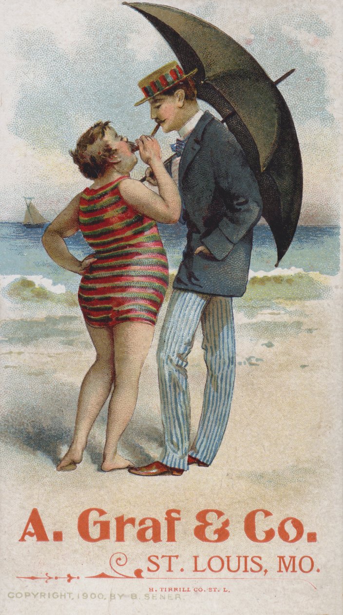 Americká reklamní karta A Graf  Company, St Louis, Missouri (chromolitografie) od American School