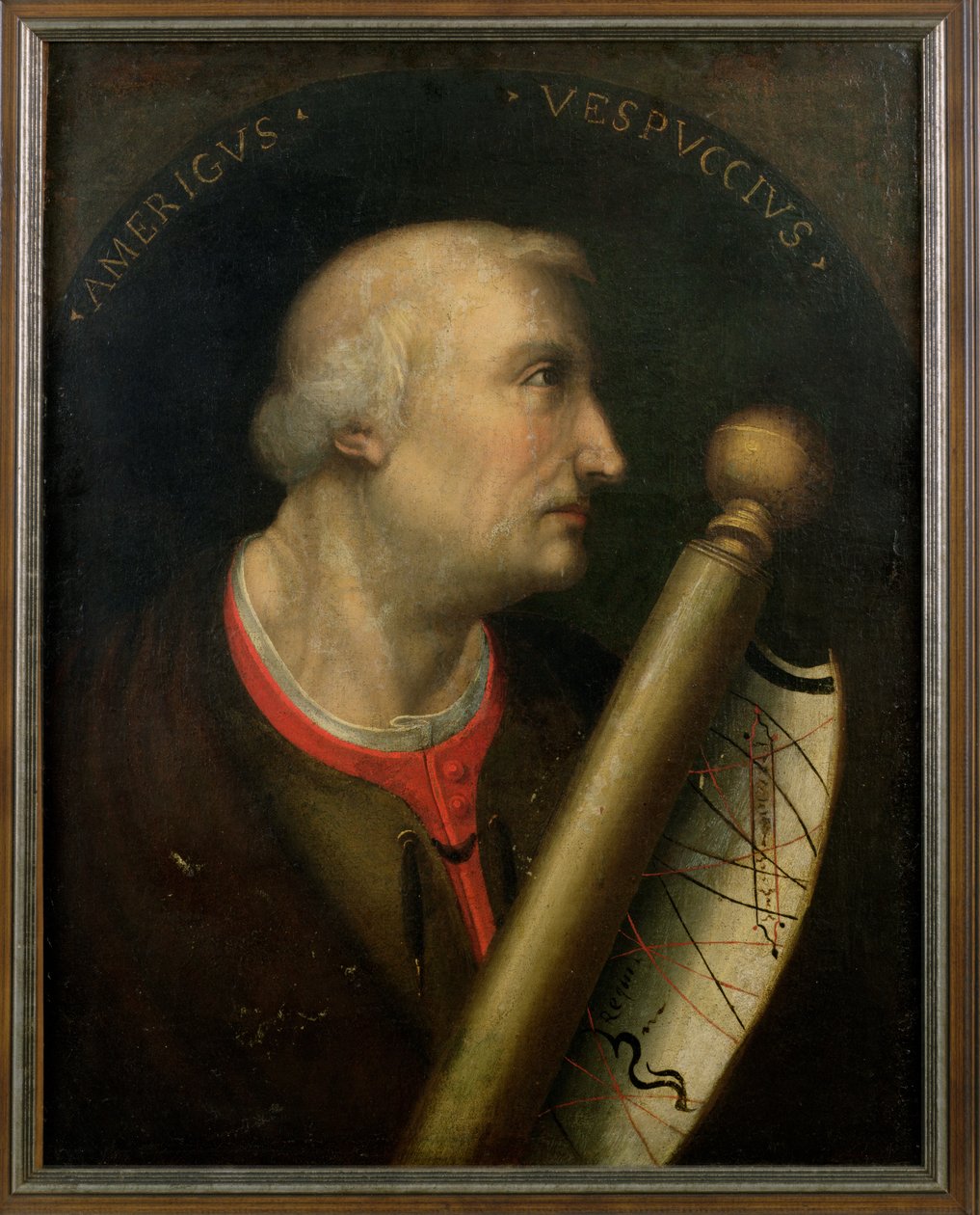 Amerigo Vespucci (1452-1512) od American School
