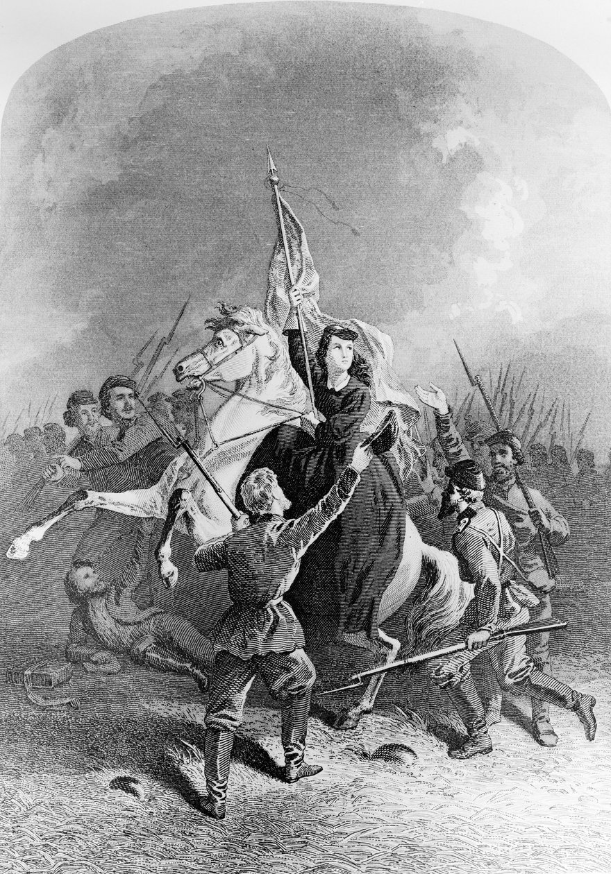 Annie Etheridge Hooks (1839-1913) ilustrace z Womens Work in the Civil War od American School