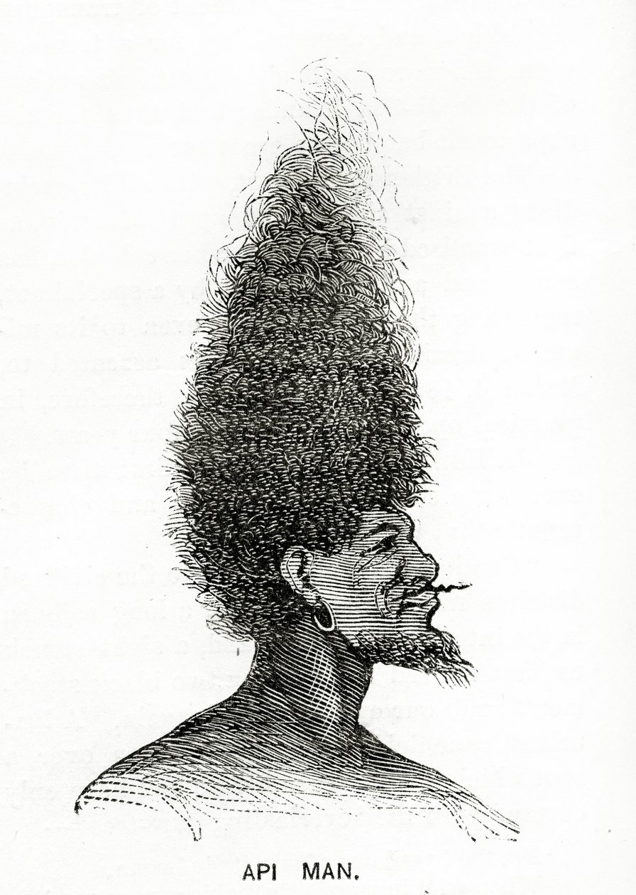 Api Man, ilustrace z Appletons Journal, 4. května 1872 od American School