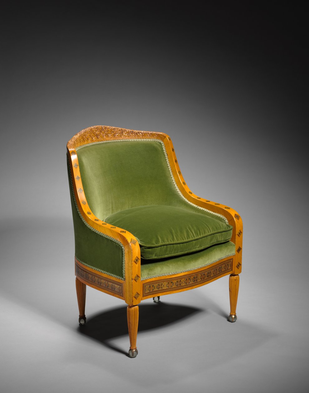 Křeslo, navržené Tiffany Studios, USA, kolem roku 1890 od American School