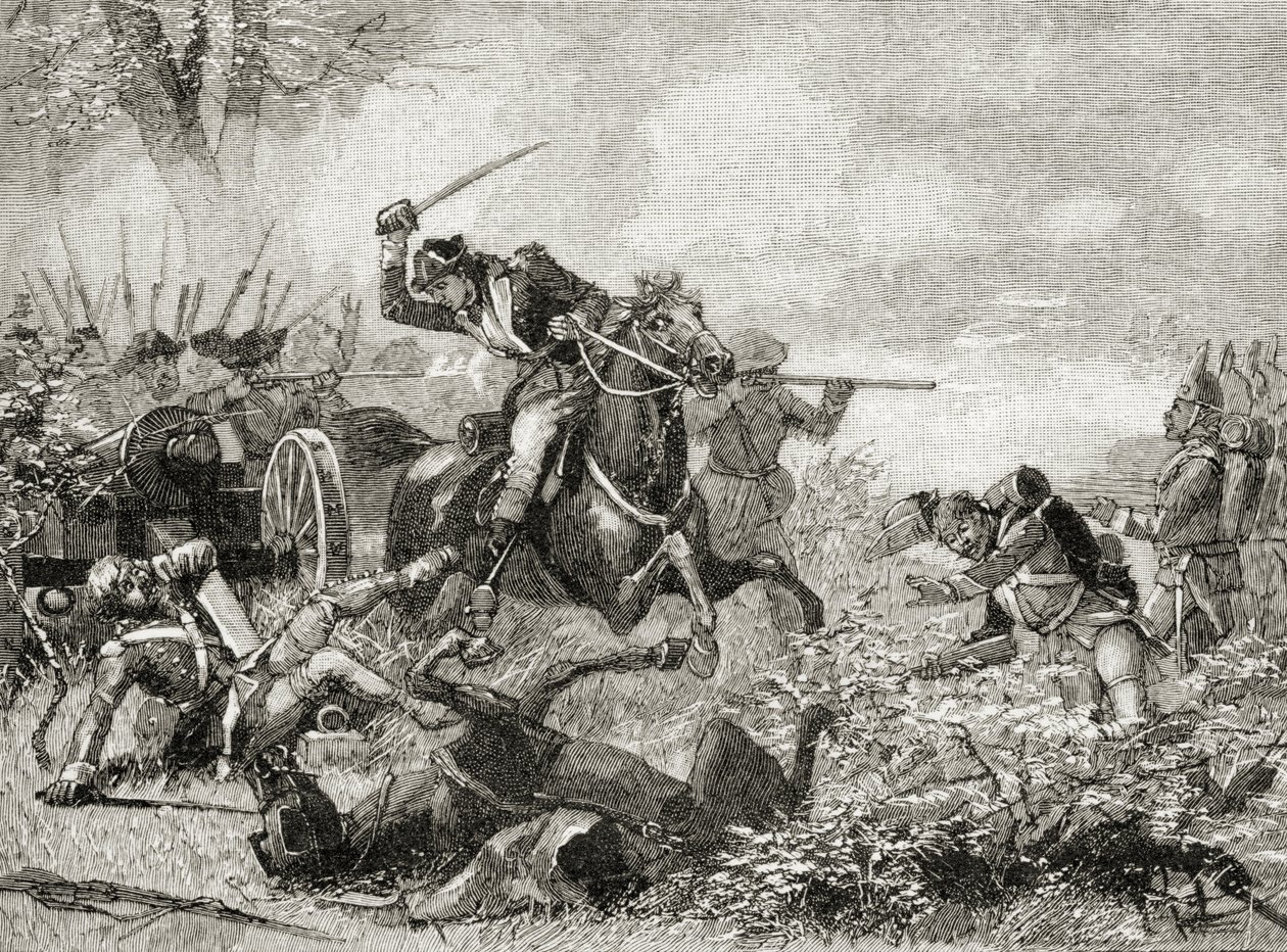 Arnolda v Saratoze, z „Stručné historie Spojených států“, vydaného A. S. Barnes und Co. v roce 1885 od American School