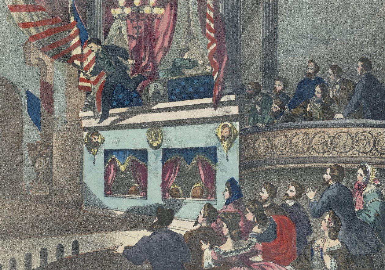 Atentát na prezidenta Abrahama Lincolna, c.1865 od American School