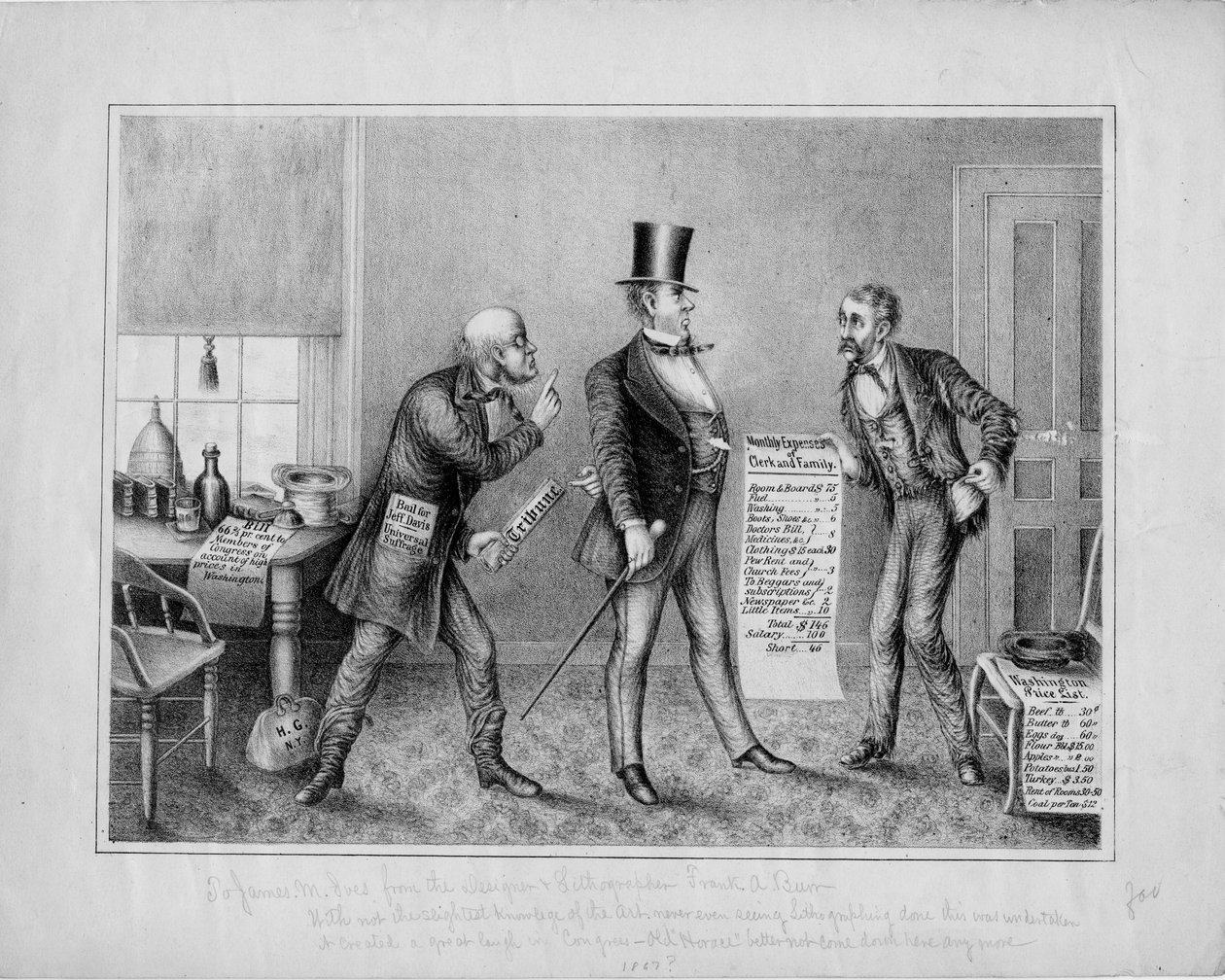 [Kauce pro Jeffa. Davis] vydal Frank A Burr, Washington DC, c. 1867 od American School