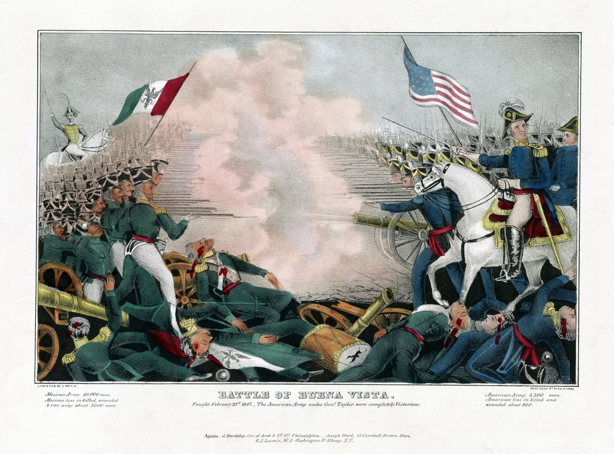 Bitva u Buena Vista, vybojovaná 23. února 1847, americká armáda pod vedením generála Taylora zcela zvítězila od American School