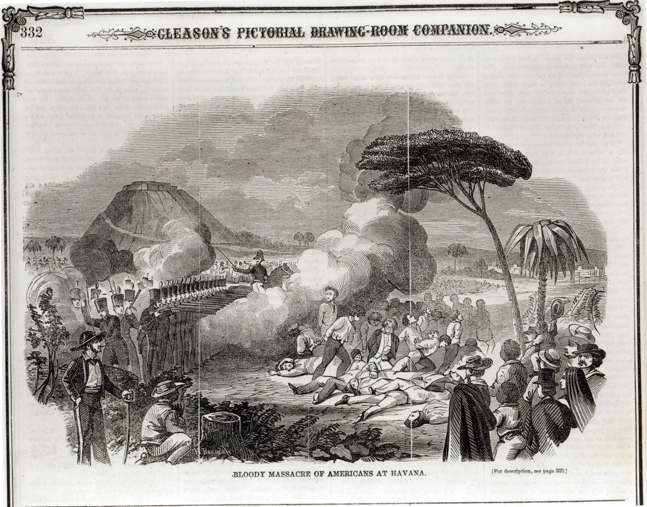 Krvavý masakr Američanů v Havaně, září 1851, z 