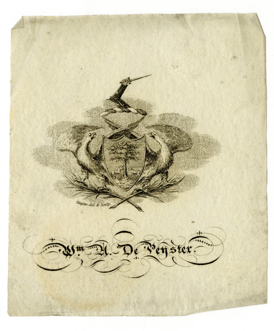 Knihovna Williama Axtella De Peystera (1793-1856), kolem 1840 od American School