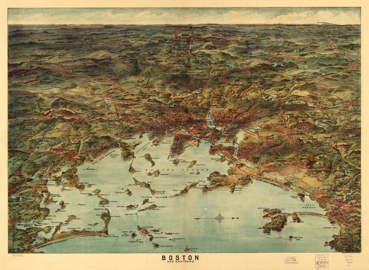 Boston a okolí, kolem roku 1905 od American School