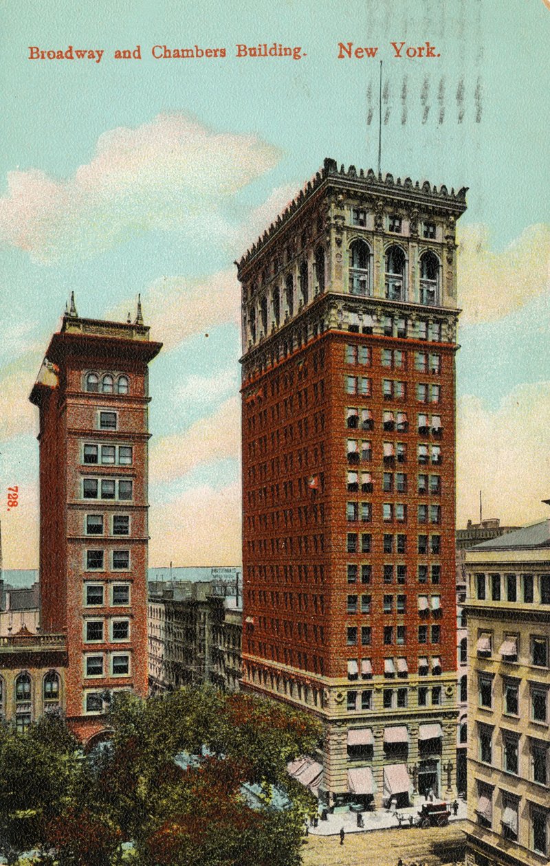 Broadway and Chambers Building, New York, c.1900-09 od American School