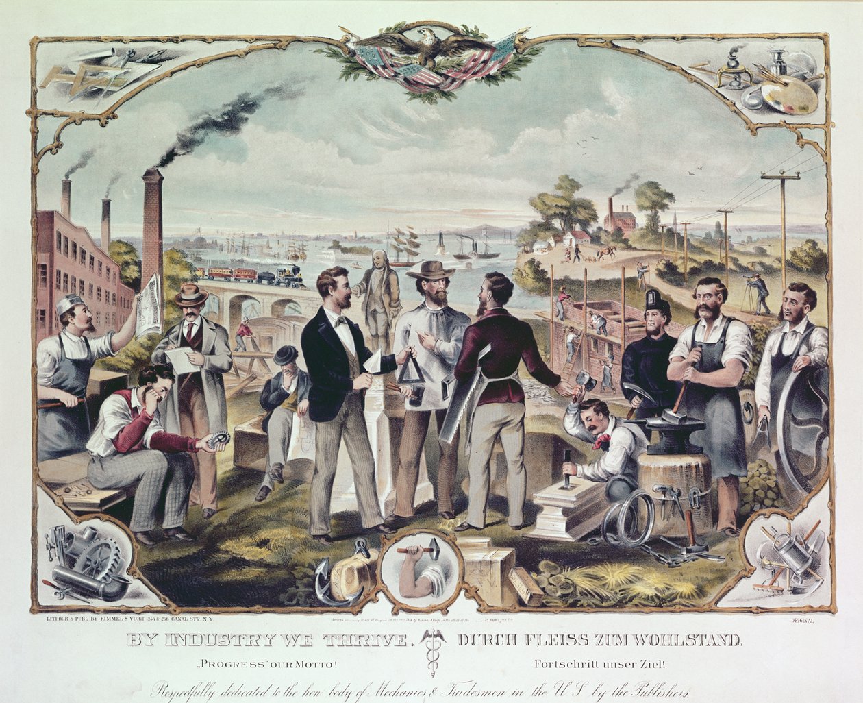 By Industry We Thrive, publikovali Kimmel a Voigt, 1873 od American School