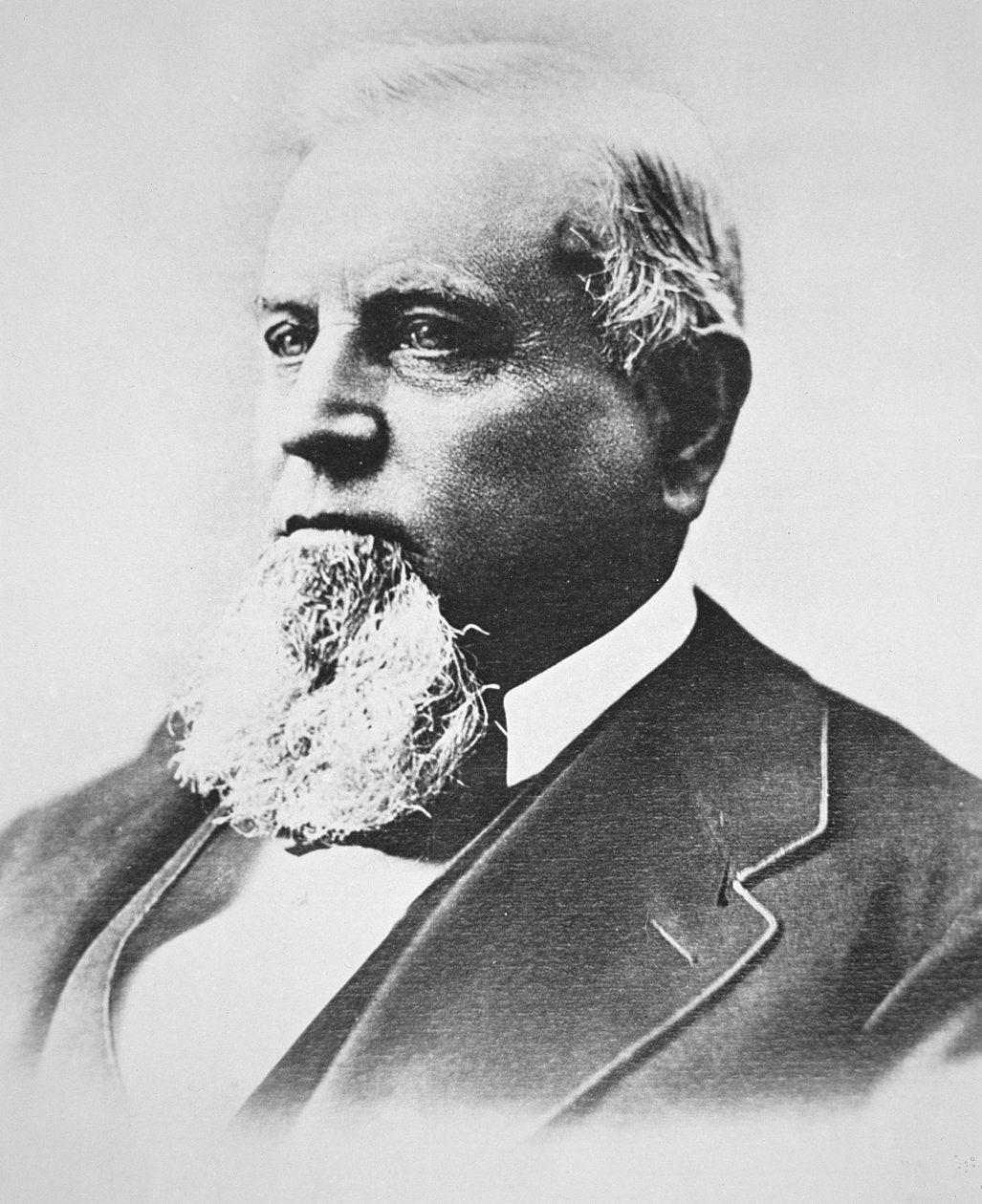Charles Crocker (1822-88) (černobílá fotografie) od American School