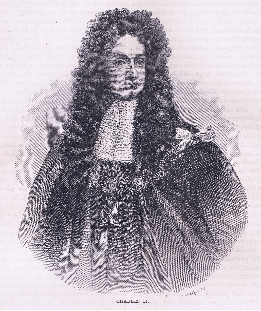 Charles II (1664), ilustrace z Cassell