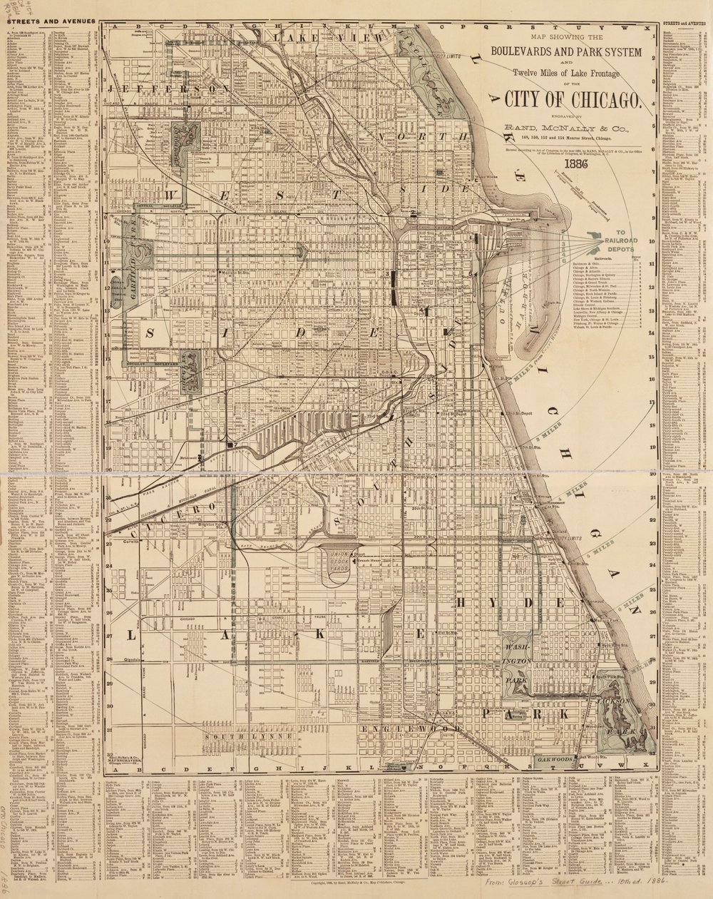 Mapa Chicaga od American School