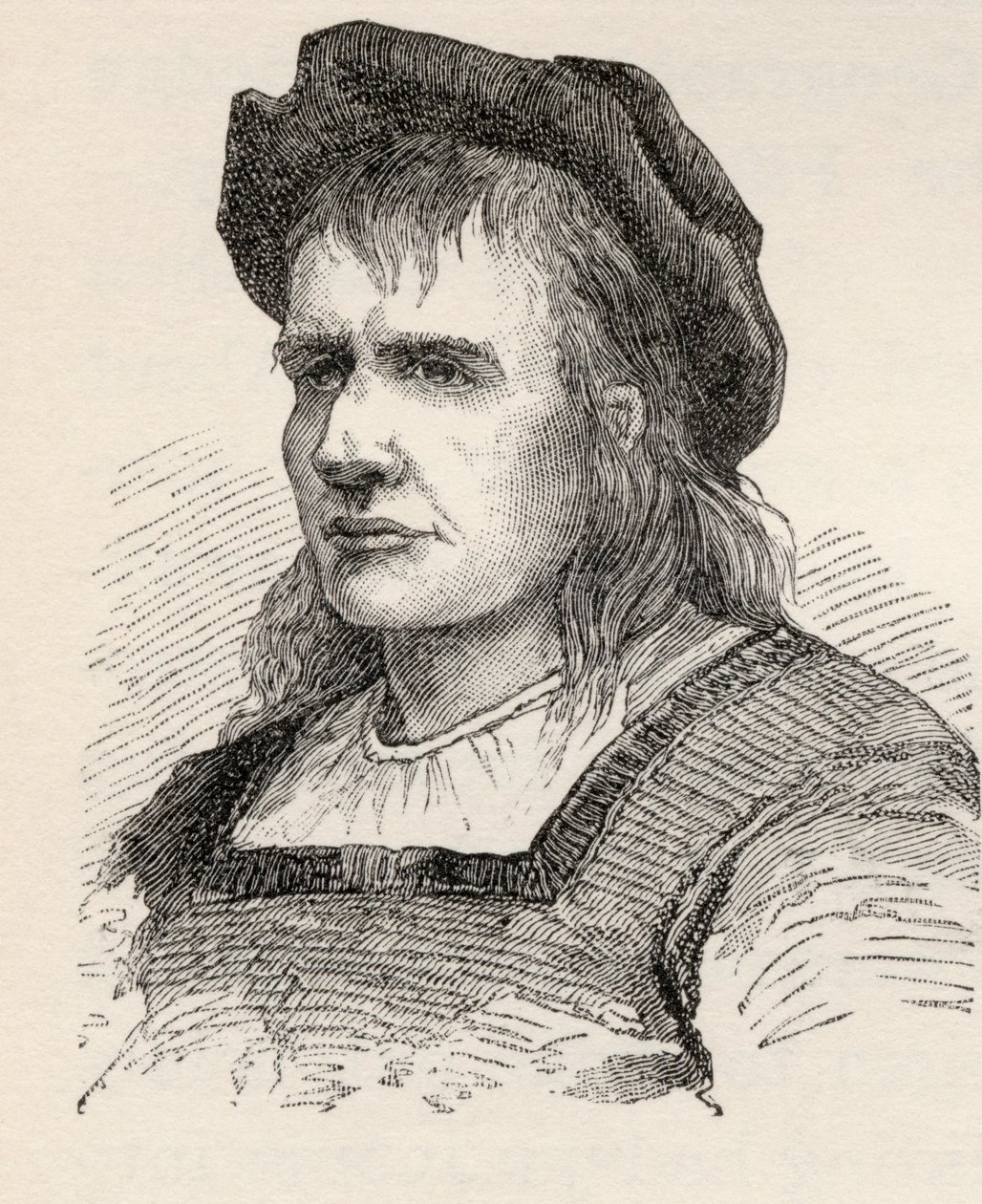 Christopher Columbus z „Stručné historie Spojených států“, vydaného A. S. Barnes und Co. v roce 1885 od American School