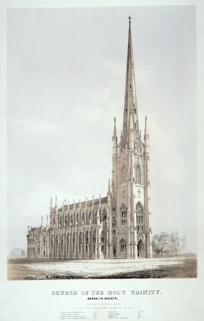 Kostel Nejsvětější Trojice, Brooklyn Heights od American School