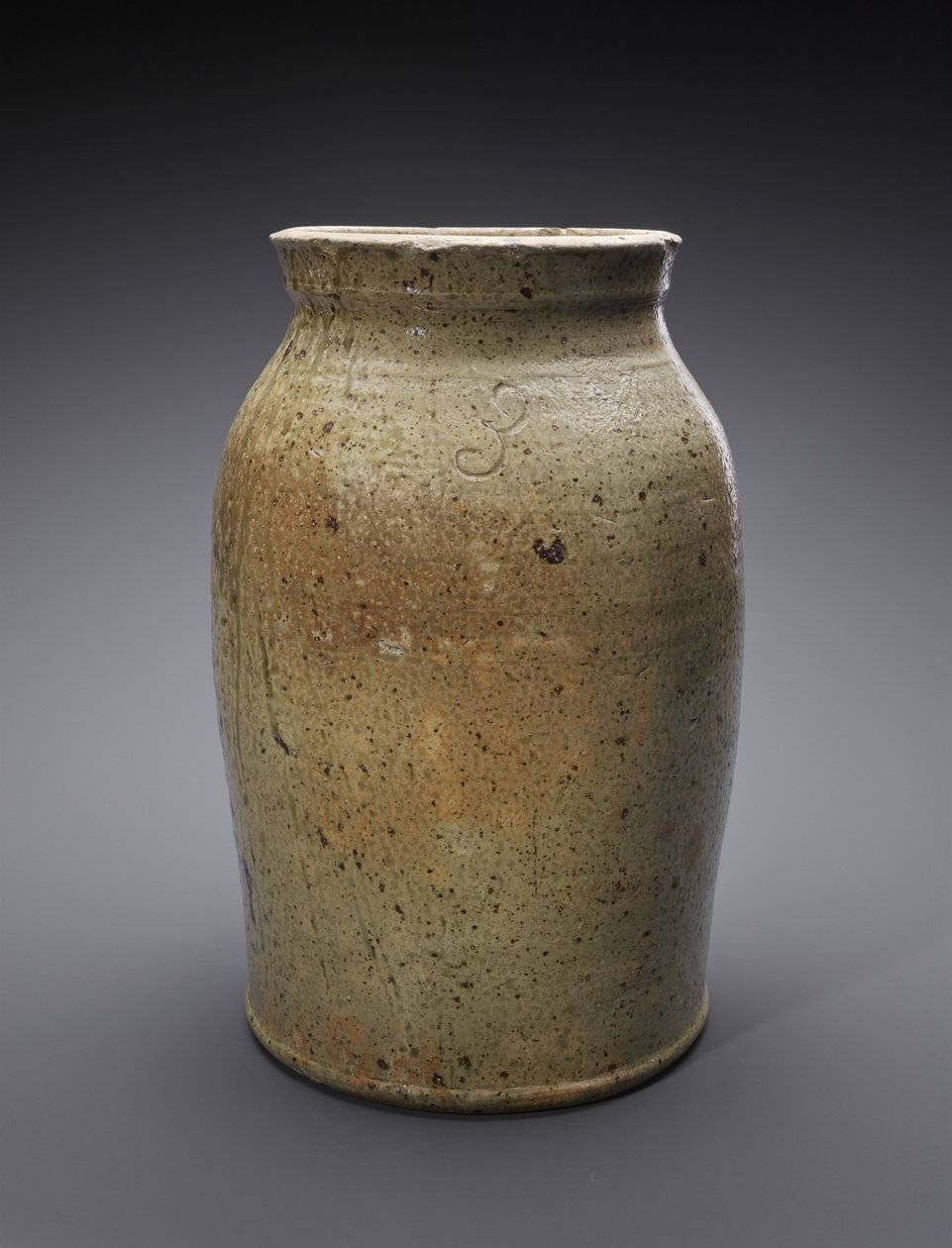 Churn, c. 1865-1900 (alkalická glazovaná kamenina) od American School