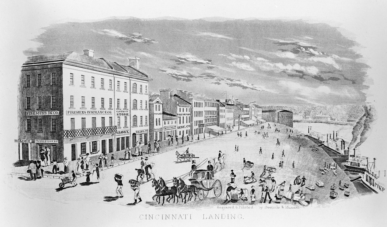 Cincinnati Landing, 1841 od American School