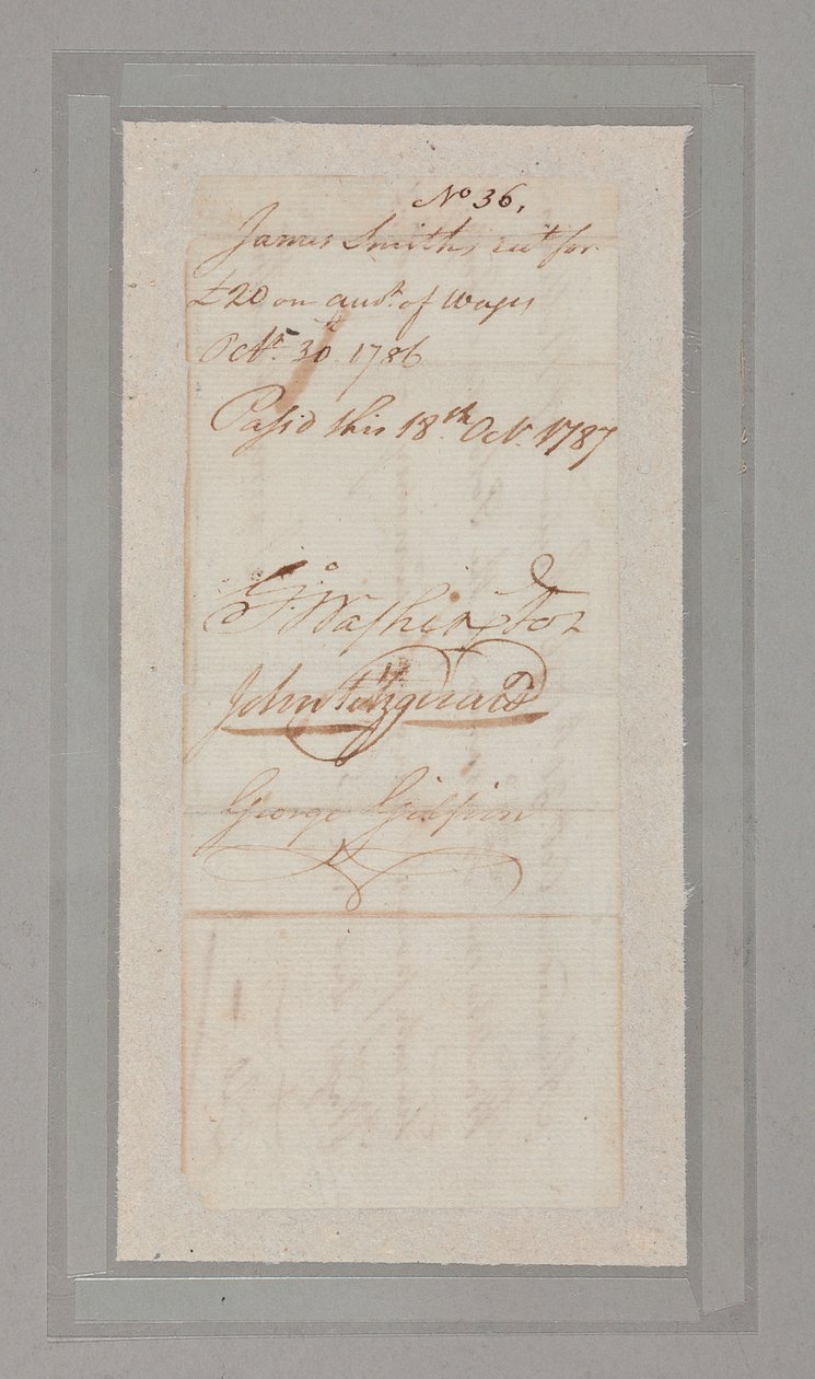 Ústavní konvent: sbírka dopisů a dokumentů podepsaných 54 z 55 delegátů historického Konventu z roku 1787 (pero a inkoust na papíře) (viz také 2561290-92) od American School