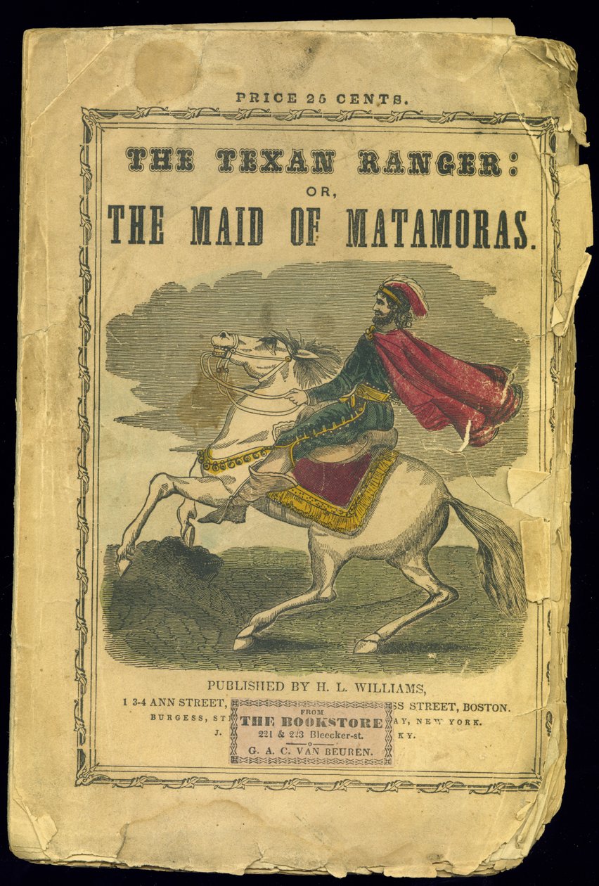 Obálka The Texan Ranger: aneb, služka z Matamoras, příběh o mexické válce, Joseph Holt Ingraham (1809-60) od American School
