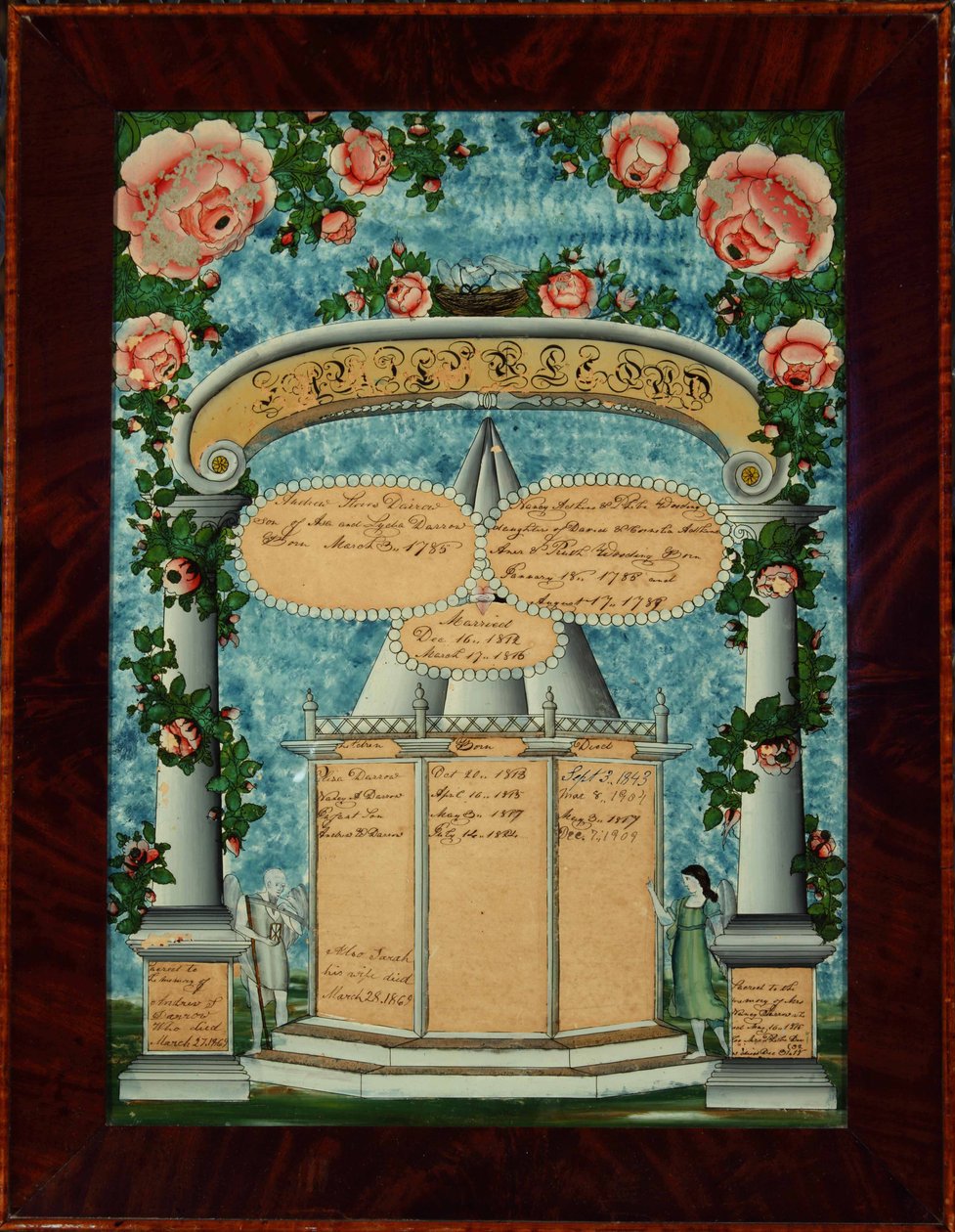 Rodinný záznam Darrow-Adkins-Wooding, 1825-32 od American School
