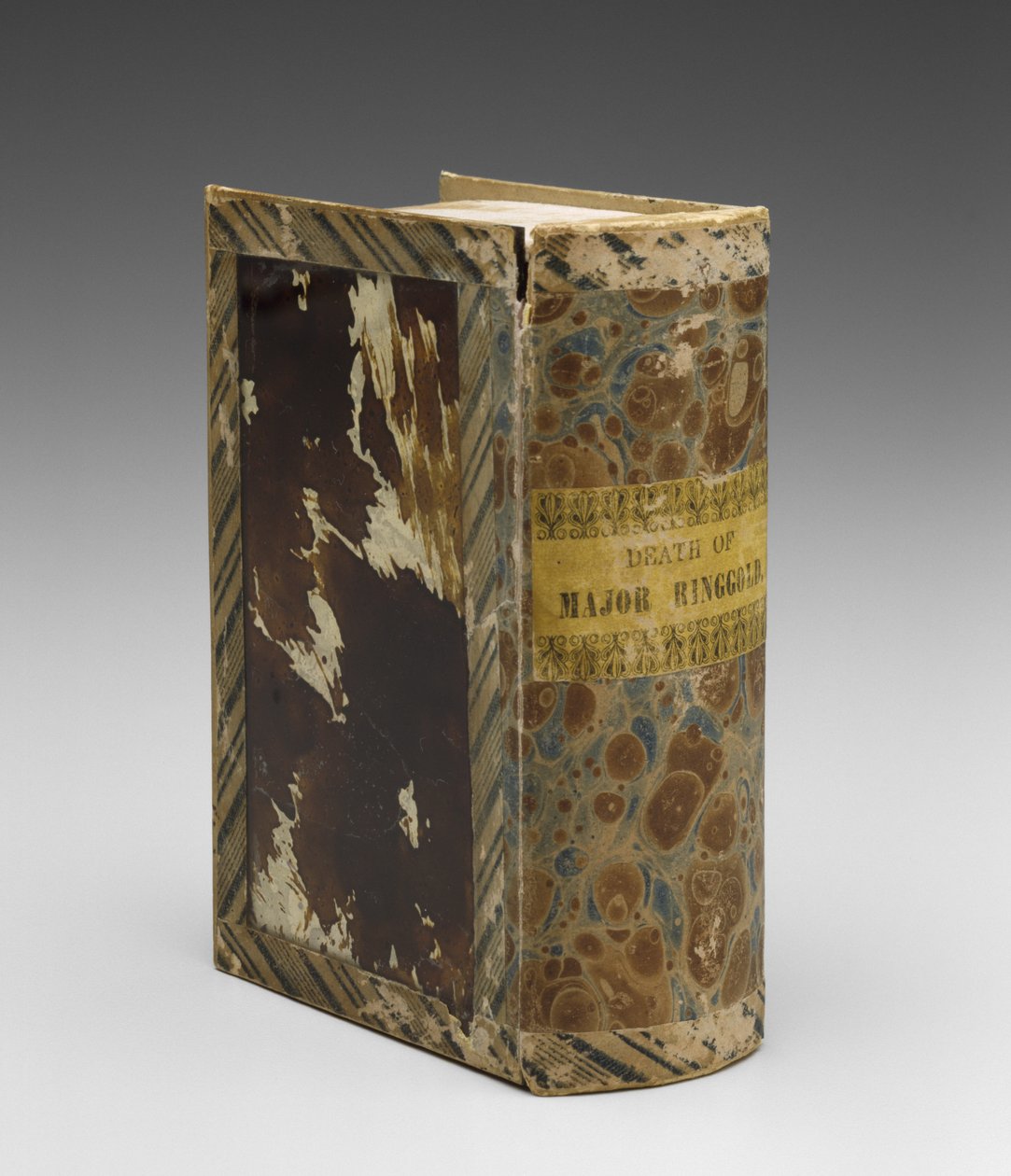 Smrt majora Ringgolda, c. 1846-1848 (papír a verre-églomisé) od American School