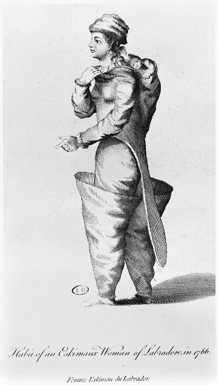 Šaty pro ženu Esquimaux z Labradoru, 1766 od American School