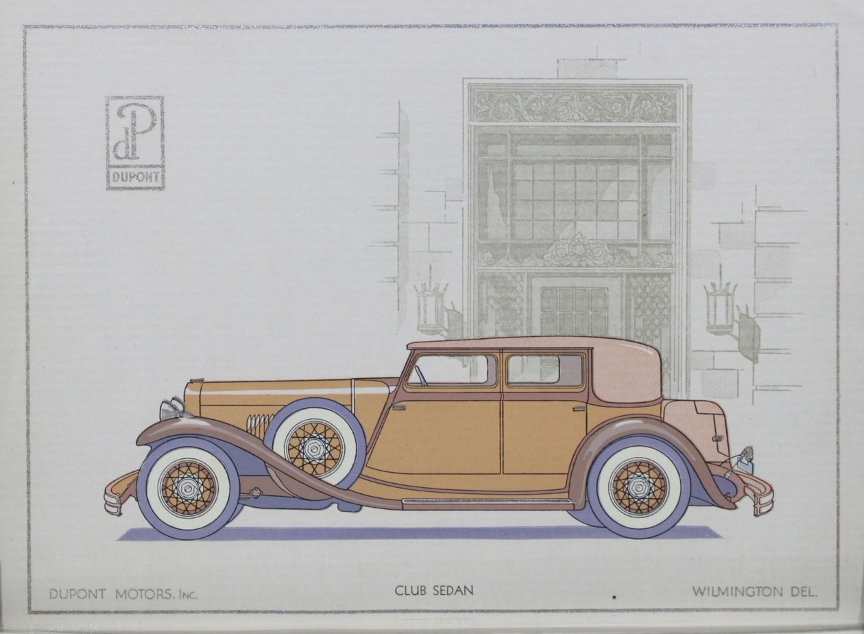 DuPont Motor Cars: Club Sedan, 1921 od American School