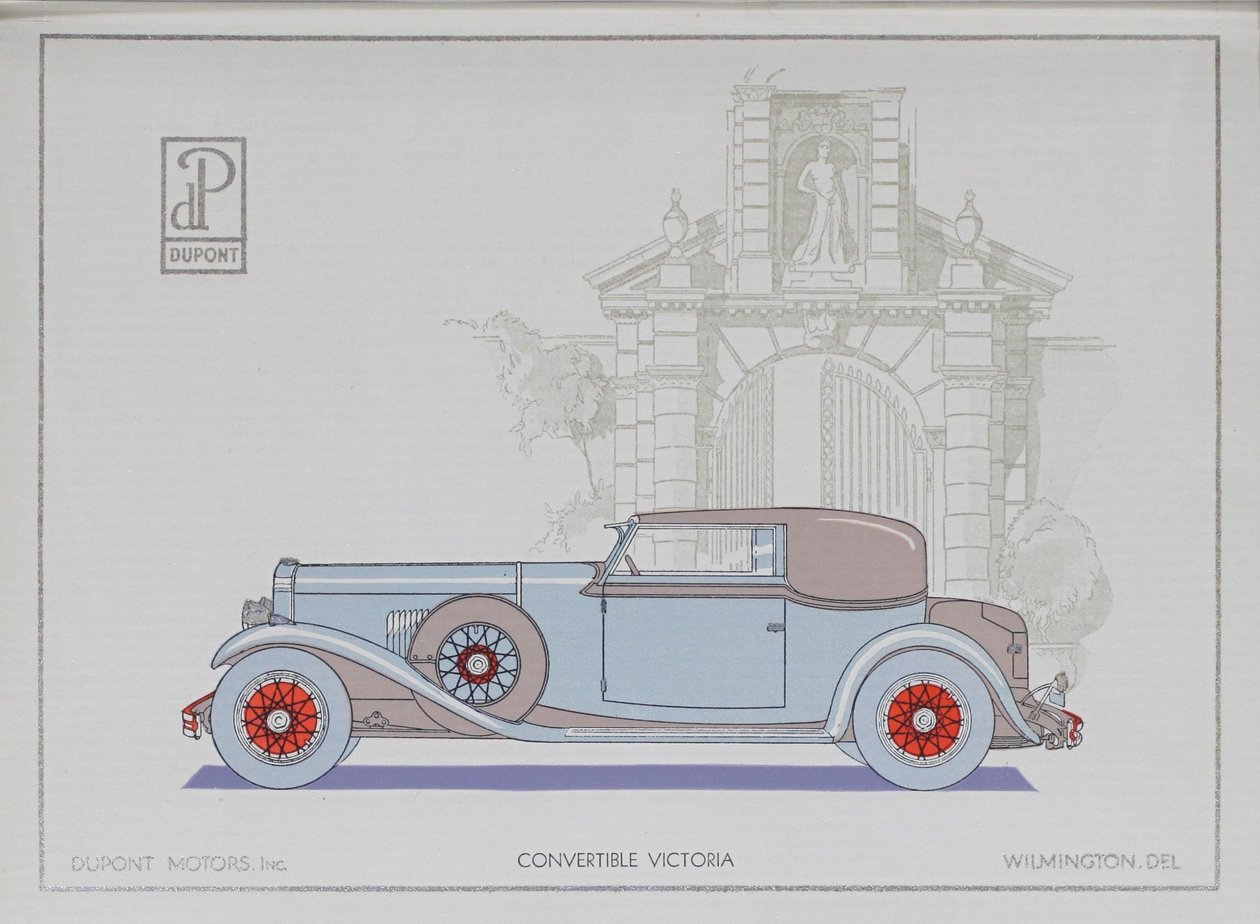 DuPont Motor Cars: Cabrio Victoria, 1921 od American School