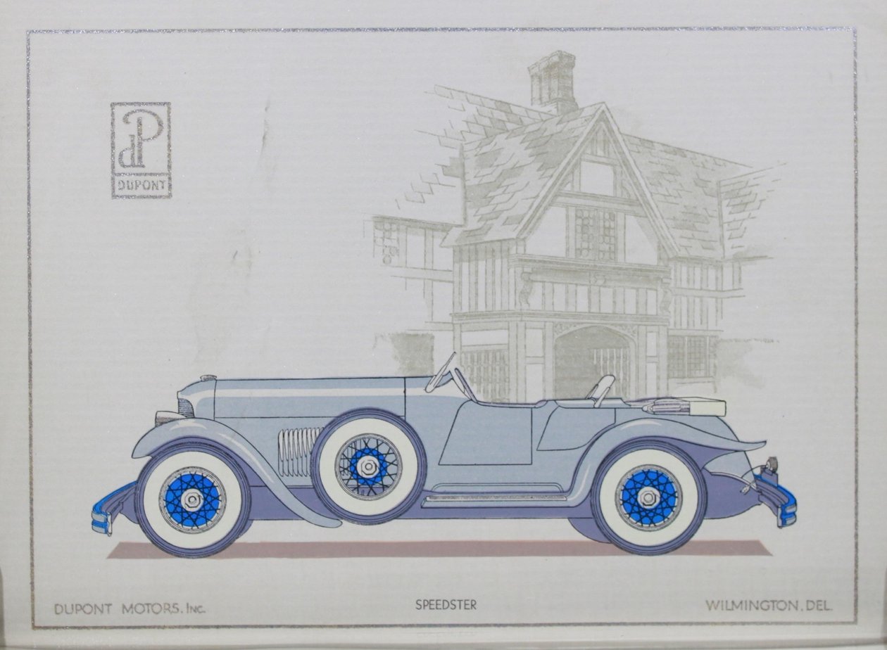 DuPont Motor Cars: Speedster, 1921 od American School