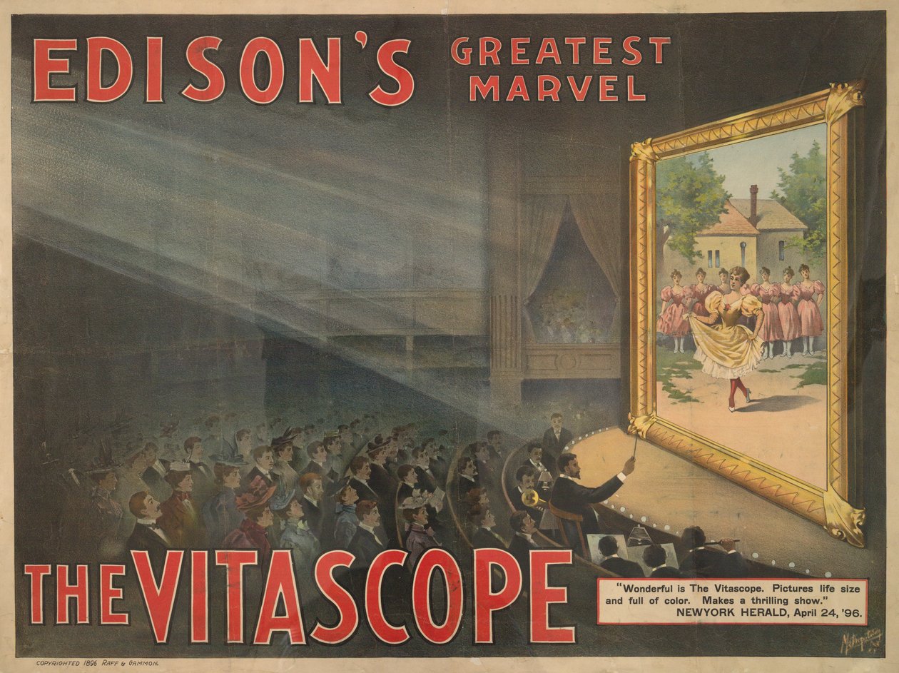 Edisonův největší zázrak - The Vitascope, 1896 od American School