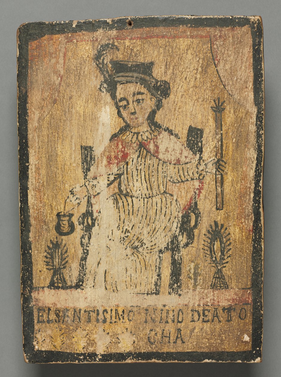El Santo Nino de Atocha: oltářní obraz světce od American School