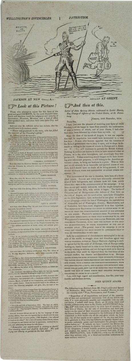 Volební plakát s prominentními Američany, 1828 od American School