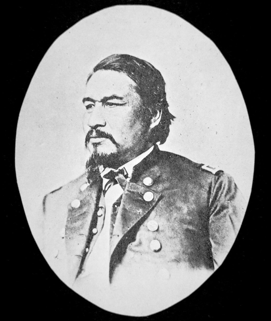 Ely Samuel Parker (1828-95) Seneca hlavní a federální komisař pro indiánské záležitosti (litho) od American School