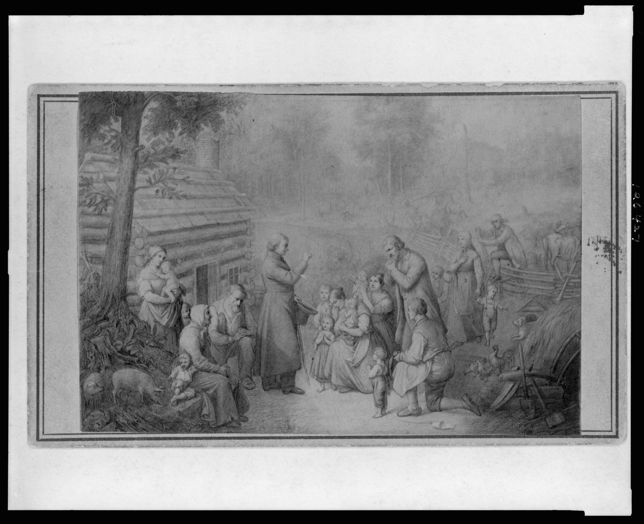 Objev prvních katolíků otce Fenwicka v Ohiu kolem roku 1870 od American School