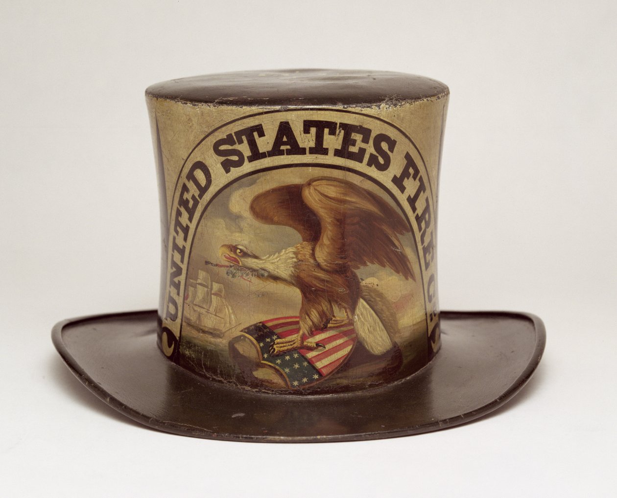 Firemans Parade Hat maloval David Bustill Bowser, kolem roku 1850 (kůže) od American School