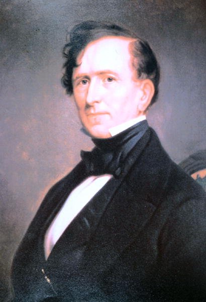 Franklin Pierce (1804-69) (barevné lito) od American School