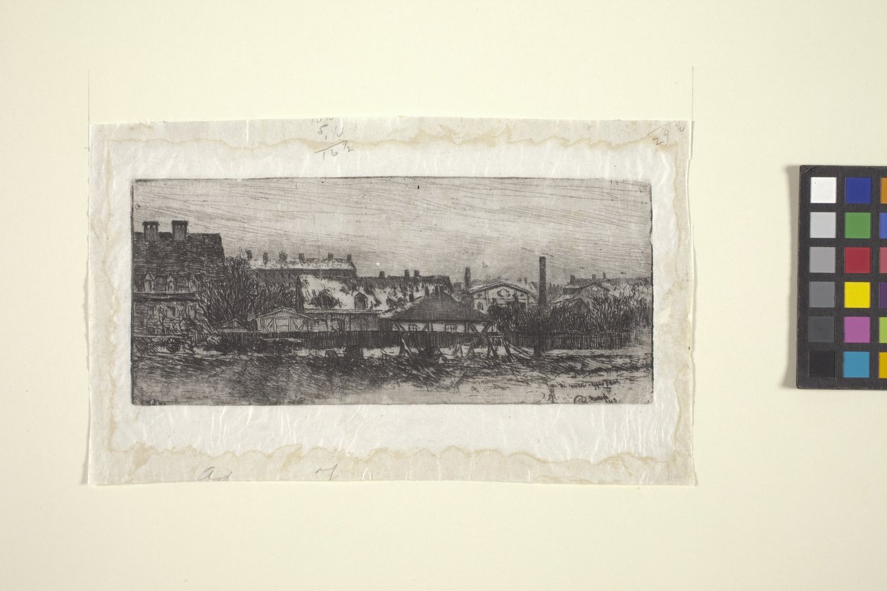 Z okna, Gysis School, Mnichov (inkoust) od American School