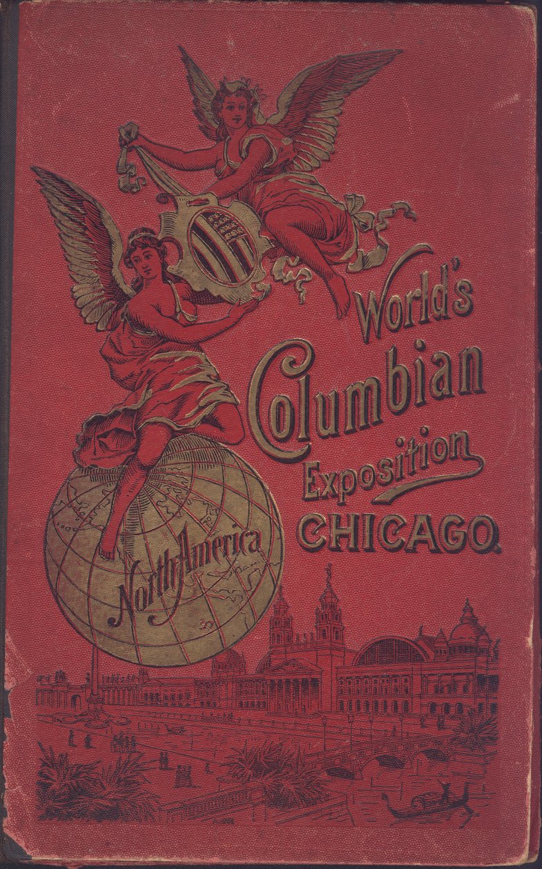 Přední strana průvodce po světové kolumbijské výstavě v Chicagu od American School