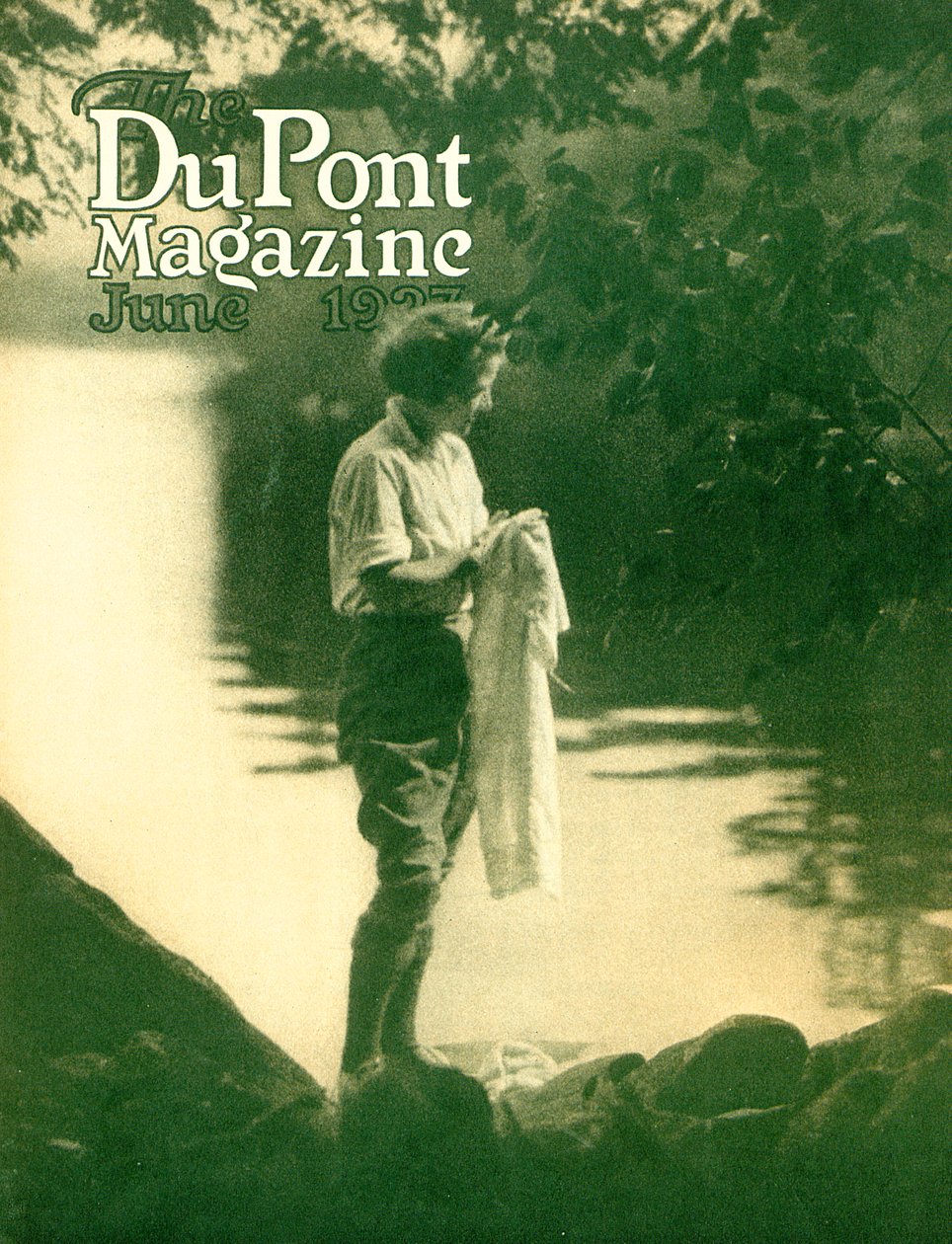 Přední kryt časopisu DuPont, červen 1923 od American School