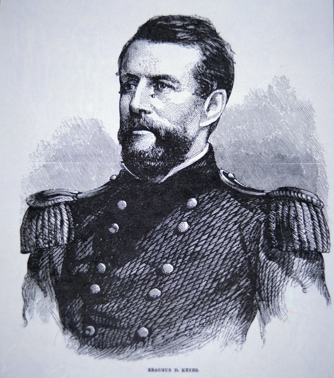 General Erasmus Keyes (1810-95) (rytina) od American School